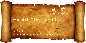 Verebélyi Dolli névjegykártya